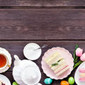 Illustration of cake and afternoon tea