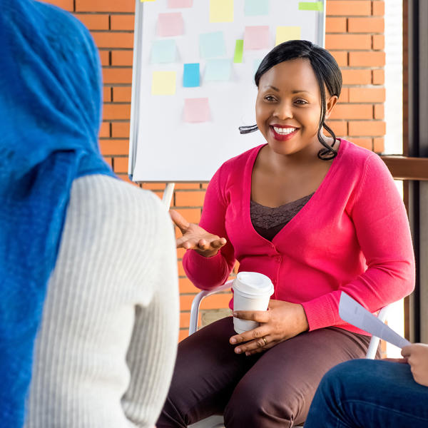 Diverse group of women at meeting