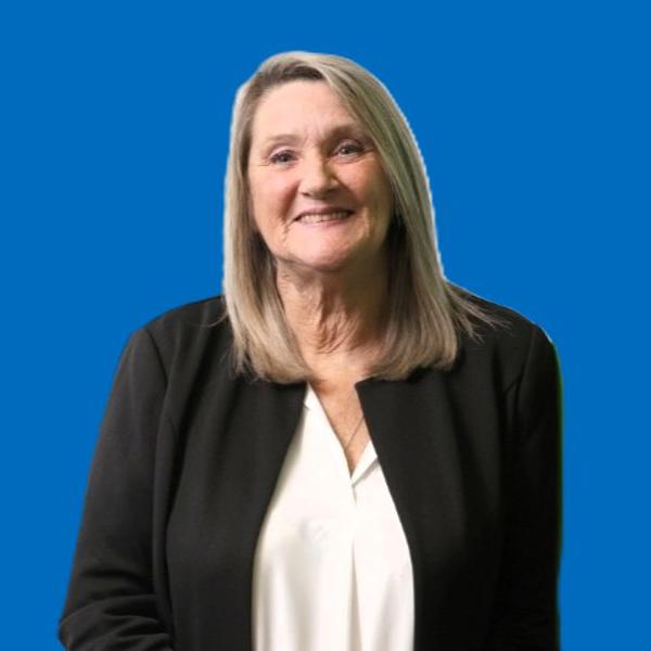 Yvonne Arrowsmith Blue Backgroud