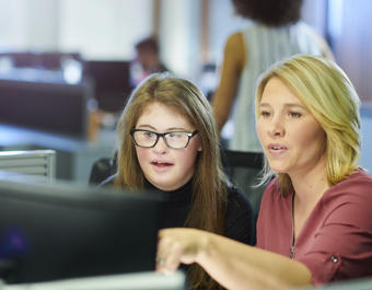 Office job teenager