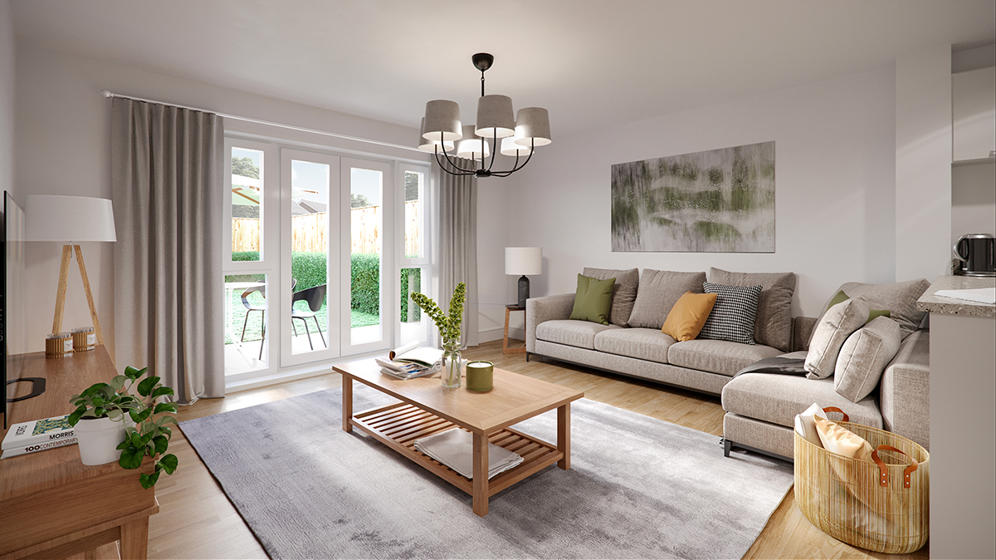 Hestia Green Living Area CGI (Specs Subject To Change And For Illustrative Purposes Only)